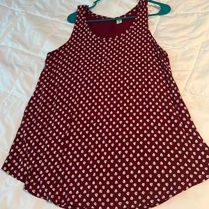 Old navy luxe swing tank top. Size L